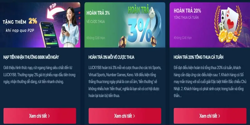 Khuyến mãi nạp đầu Luck8 APK